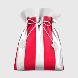 Мешок для подарков Color red white line, цвет: 3D-принт
