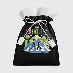 Мешок для подарков The Beatles, мультяшный стиль, цвет: 3D-принт