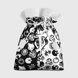 Мешок для подарков Doom anime black pattern, цвет: 3D-принт