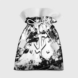 Мешок для подарков Doom краски всплеск белые, цвет: 3D-принт