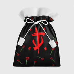 Мешок для подарков Doom rose pattern, цвет: 3D-принт