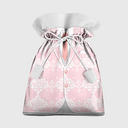 Мешок для подарков Бледно-розовый пиджак с узором, цвет: 3D-принт