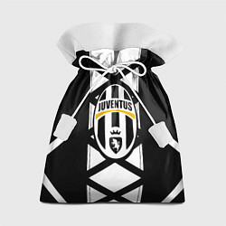 Мешок для подарков Ювентус геометрия полосы линии, цвет: 3D-принт