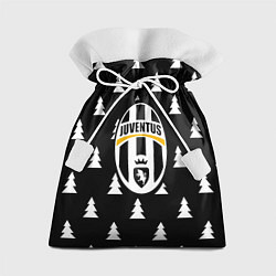 Мешок для подарков Ювентус ёлочки паттерн, цвет: 3D-принт