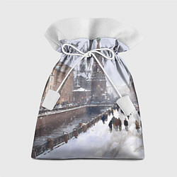 Мешок для подарков Санкт-Петербург зима, цвет: 3D-принт