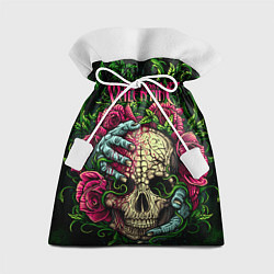 Мешок для подарков BFMV: Roses Skull, цвет: 3D-принт
