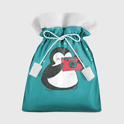 Мешок для подарков Пингвин с фотоаппаратом, цвет: 3D-принт