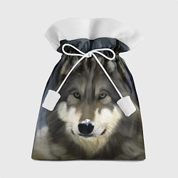 Мешок для подарков Зимний волк, цвет: 3D-принт
