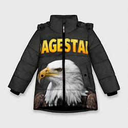 Куртка зимняя для девочки Dagestan Eagle, цвет: 3D-черный
