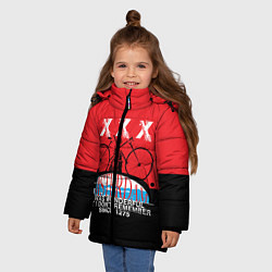 Куртка зимняя для девочки Amsterdam t-shirt, цвет: 3D-черный — фото 2