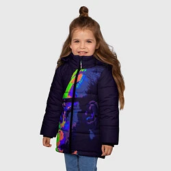 Куртка зимняя для девочки McGregor Neon, цвет: 3D-черный — фото 2