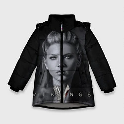 Куртка зимняя для девочки Vikings: Ladgerda, цвет: 3D-светло-серый