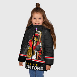 Куртка зимняя для девочки Ottawa Senators, цвет: 3D-красный — фото 2