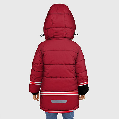 Зимняя куртка для девочки Carolina Hurricanes / 3D-Светло-серый – фото 4