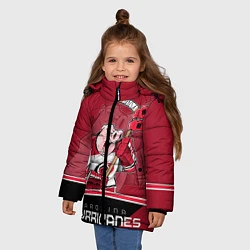Куртка зимняя для девочки Carolina Hurricanes, цвет: 3D-красный — фото 2