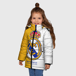 Куртка зимняя для девочки Real Madrid CF, цвет: 3D-черный — фото 2