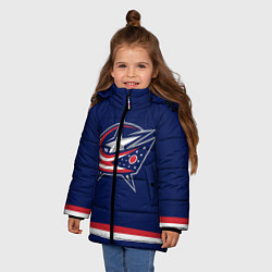 Куртка зимняя для девочки Columbus Blue Jackets, цвет: 3D-черный — фото 2