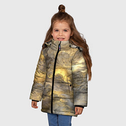 Куртка зимняя для девочки Грандж, цвет: 3D-черный — фото 2