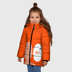 Куртка зимняя для девочки Saitama: Ok, цвет: 3D-черный — фото 2
