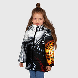 Куртка зимняя для девочки Abrupt, цвет: 3D-черный — фото 2