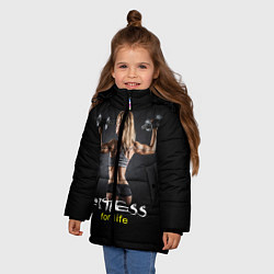 Куртка зимняя для девочки Fitness for life, цвет: 3D-черный — фото 2