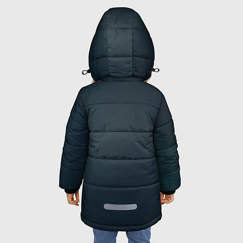 Зимняя куртка для девочки Шерлок в костюме / 3D-Светло-серый – фото 4