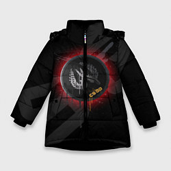 Куртка зимняя для девочки Cs:go - Guardian pin graffiti, цвет: 3D-черный
