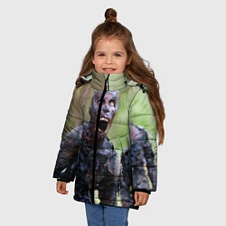 Куртка зимняя для девочки Zombie, цвет: 3D-черный — фото 2