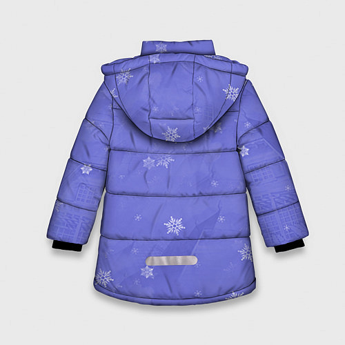 Зимняя куртка для девочки Тоторо и снег / 3D-Красный – фото 2