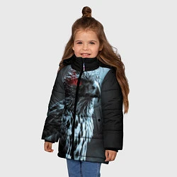 Куртка зимняя для девочки Ночной орёл, цвет: 3D-черный — фото 2