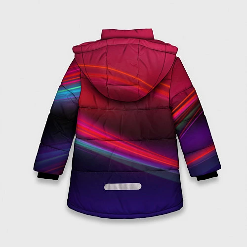 Зимняя куртка для девочки ФК Барселона / 3D-Красный – фото 2