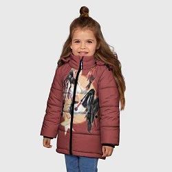 Куртка зимняя для девочки NukaCola, цвет: 3D-черный — фото 2