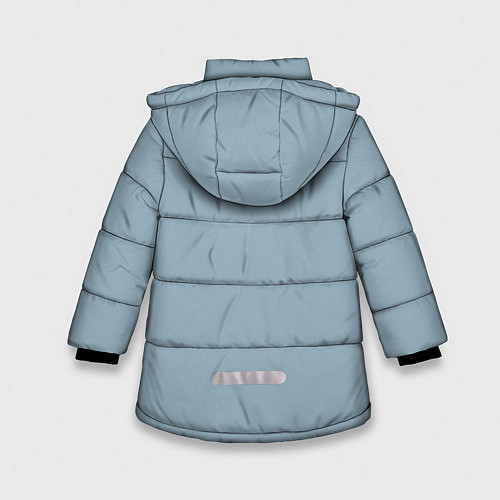 Зимняя куртка для девочки Лицо Бендера / 3D-Красный – фото 2