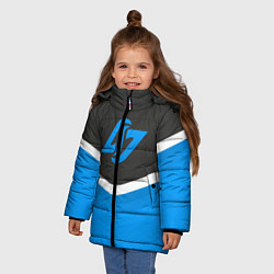 Куртка зимняя для девочки CLG Uniform, цвет: 3D-черный — фото 2