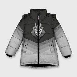 Куртка зимняя для девочки G2 Esports Uniform, цвет: 3D-черный
