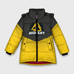 Куртка зимняя для девочки Godsent Uniform, цвет: 3D-красный