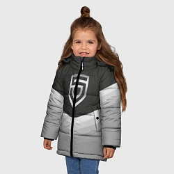 Куртка зимняя для девочки Penta Uniform, цвет: 3D-черный — фото 2
