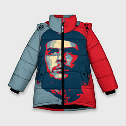Куртка зимняя для девочки Che Guevara, цвет: 3D-черный