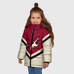 Куртка зимняя для девочки NHL: Arizona Coyotes, цвет: 3D-черный — фото 2