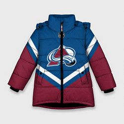 Куртка зимняя для девочки NHL: Colorado Avalanche, цвет: 3D-черный