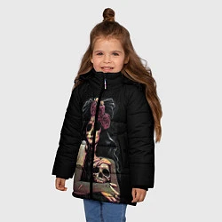 Куртка зимняя для девочки Девушка, цвет: 3D-черный — фото 2