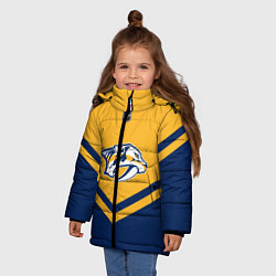 Куртка зимняя для девочки NHL: Nashville Predators, цвет: 3D-черный — фото 2