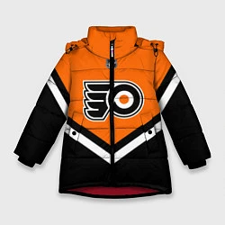 Куртка зимняя для девочки NHL: Philadelphia Flyers, цвет: 3D-красный