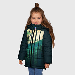 Куртка зимняя для девочки Green Life, цвет: 3D-светло-серый — фото 2