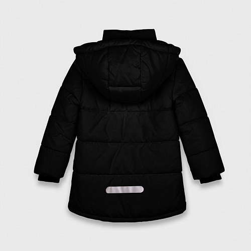 Зимняя куртка для девочки Взгляд на землю / 3D-Светло-серый – фото 2