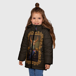 Куртка зимняя для девочки Admiral Prophet, цвет: 3D-черный — фото 2