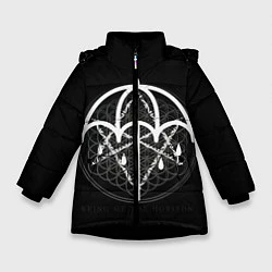 Куртка зимняя для девочки BMTH: Rain Symbol, цвет: 3D-черный