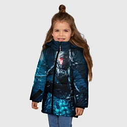 Куртка зимняя для девочки Metal gear solid 4, цвет: 3D-черный — фото 2