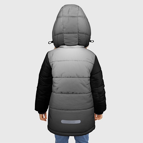 Зимняя куртка для девочки Браум / 3D-Светло-серый – фото 4