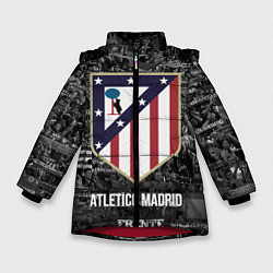 Куртка зимняя для девочки Атлетико Мадрид, цвет: 3D-красный